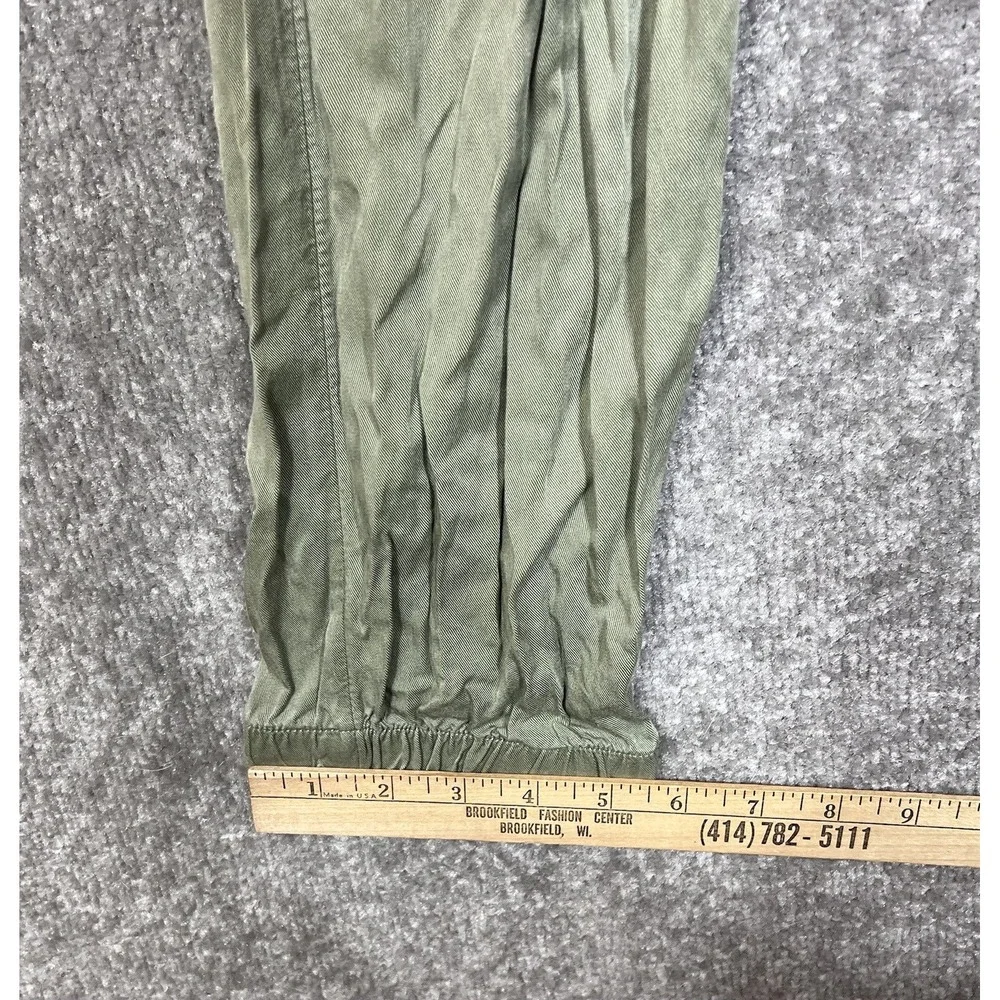 Old Navy Long Sleeve‎ Jogger Leg Utility Jumpsuit Girls Size XL 14 Green Pockets